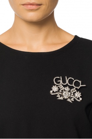 Logo-shaped brooch, zdjęcie 2 Logo-shaped brooch od Gucci
